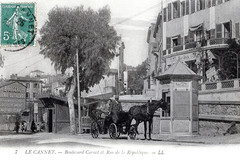 Le Cannet. Boulevard Carnot et Rue de la République