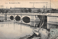 Boulogne-sur-Mer. Pont de la Liane at la Gare Centrale
