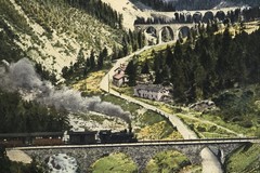 Albulabahn, die Viadukte zwischen Bergün und Preda