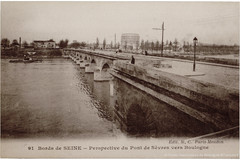 Perspective du Pont Sèvres vers Boulogne