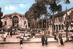 Saigon. Boulevard Bonnard & Municipal Theater