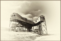 En gammel kullgruve i Longyear