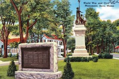 Saco. World War and Civil War Monument