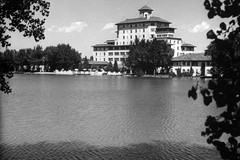 A view of the Broadmoor Hotel and Resort