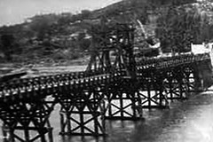 Antiguo puente de madera en A Barca