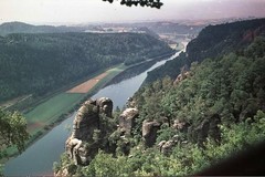 Bastei. Blick auf das Flusstal