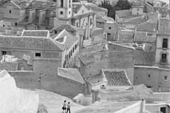 Vista de la iglesia de Santiago de Lorca desde los barrios altos