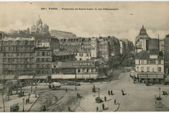 Panorama du Sacré Coeur, la rue Clignancourt