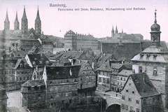 Panorama mit Dom, Residenz, Michaelsberg und Rathaus