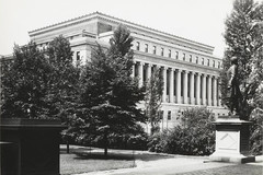 535 West 114th Street. Columbia University. Butler Library, view from south lawn