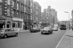 Chelsea, King's Road east of the junction with Beaufort Street, looking southwest