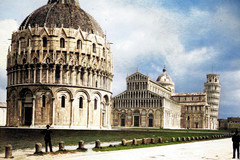 Torre pendente, duomo, batistero. Pisa. c. 1900.