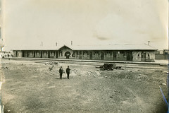 Estación de Viacha, en el tramo boliviano del Ferrocarril Arica-La Paz