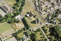 Elgin Cathedral, oblique aerial view
