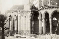 Cathédrale de Sées. Vue de la chapelle nord en cours de construction