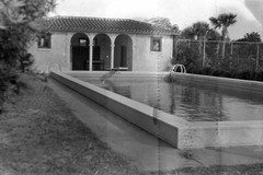 The swimming pool of the Meighan estate