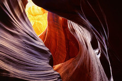 Inside the Antelope Canyon, next to Lake Powell