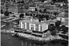 L'hôtel Beaulac et le port de Neuchâtel