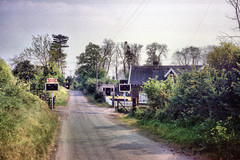 The level crossing at Iron Acton with the crossing keeper's house