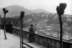 Blick auf die Stadt vom Neue Schloß auf dem Florentinerberg