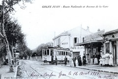Golfe-Juan. Route Nationale et Avenue de la Gare