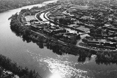 Holyoke. Overview shot of The Flats and Holyoke Canal System