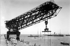 Crane in the port of Casablanca