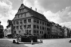 Ansbach. Markgraf-Georg-Brunnen & Rathaus