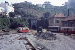 L'entrée Nord du tunnel de la Torreta, vue depuis la gare de Bastia