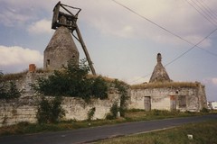Deux moulins-caviers à Chouzé-sur-Loire. Vue générale depuis le Sud-Est
