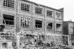 Abriss der Fabrikhallen der Probat-Werke am Ostwall / Mennonitenstraße