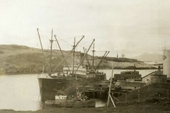 Cargo ship in Kodiak Harbor