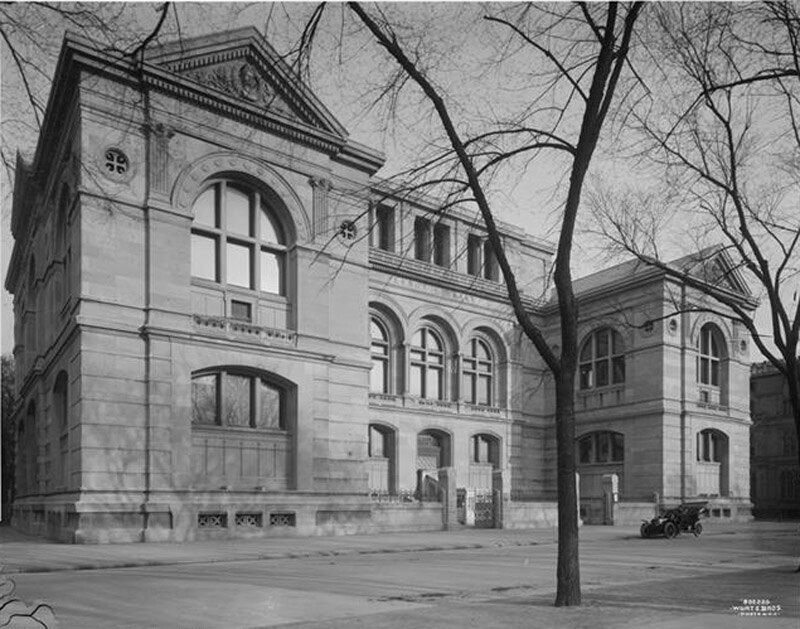 5th Avenue between 70th and 71st Street. Old Lenox Library.