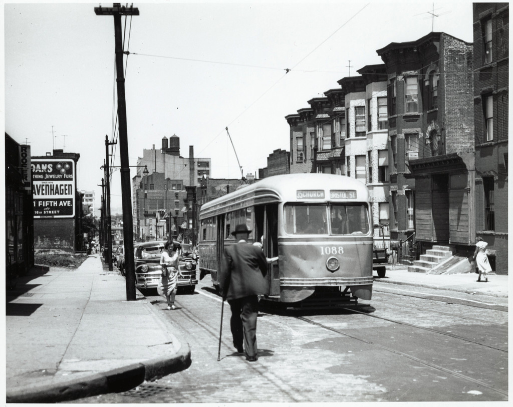 39th Street. Church Avenue Line streetcar
