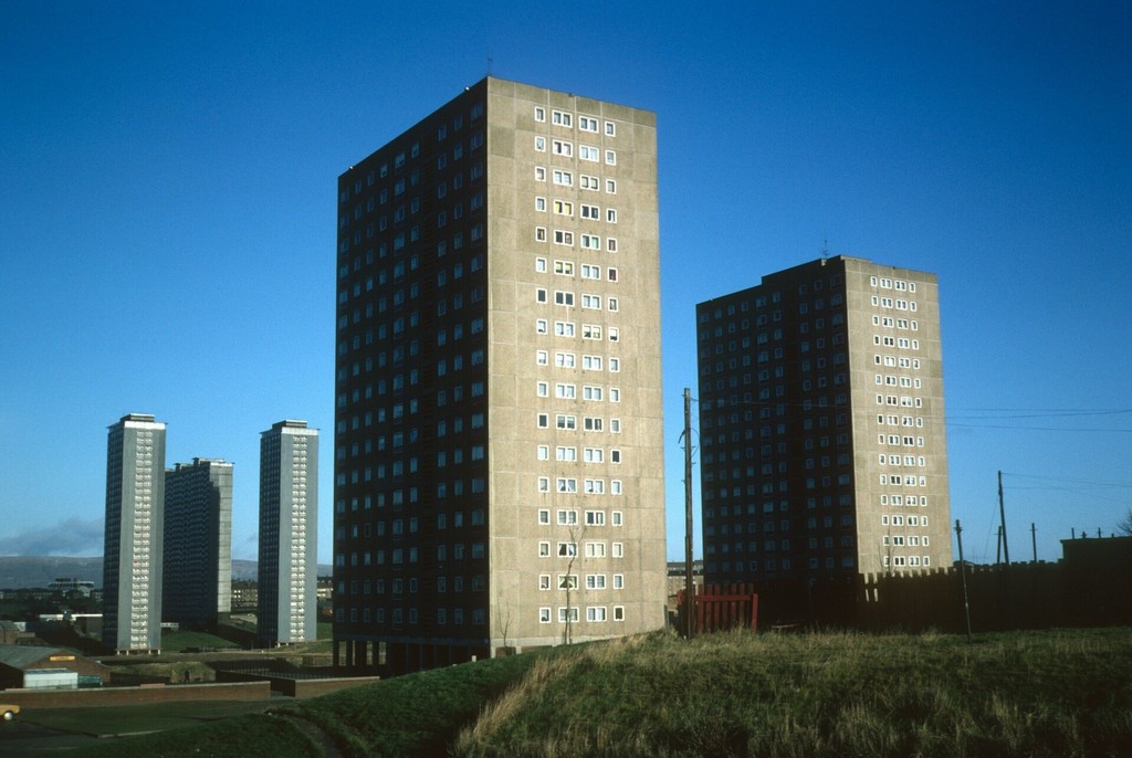 View of Coll Place 18-storey blocks