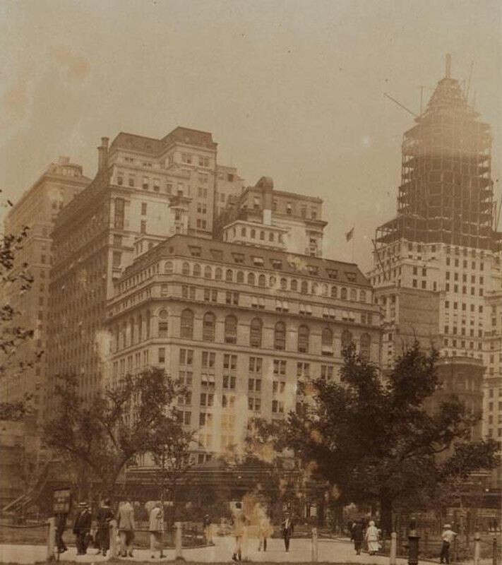 Washington Building with the Standard Oil Building under construction in 1926