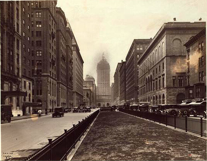 Park Avenue, south from 54th Street with New York Central Building in center background