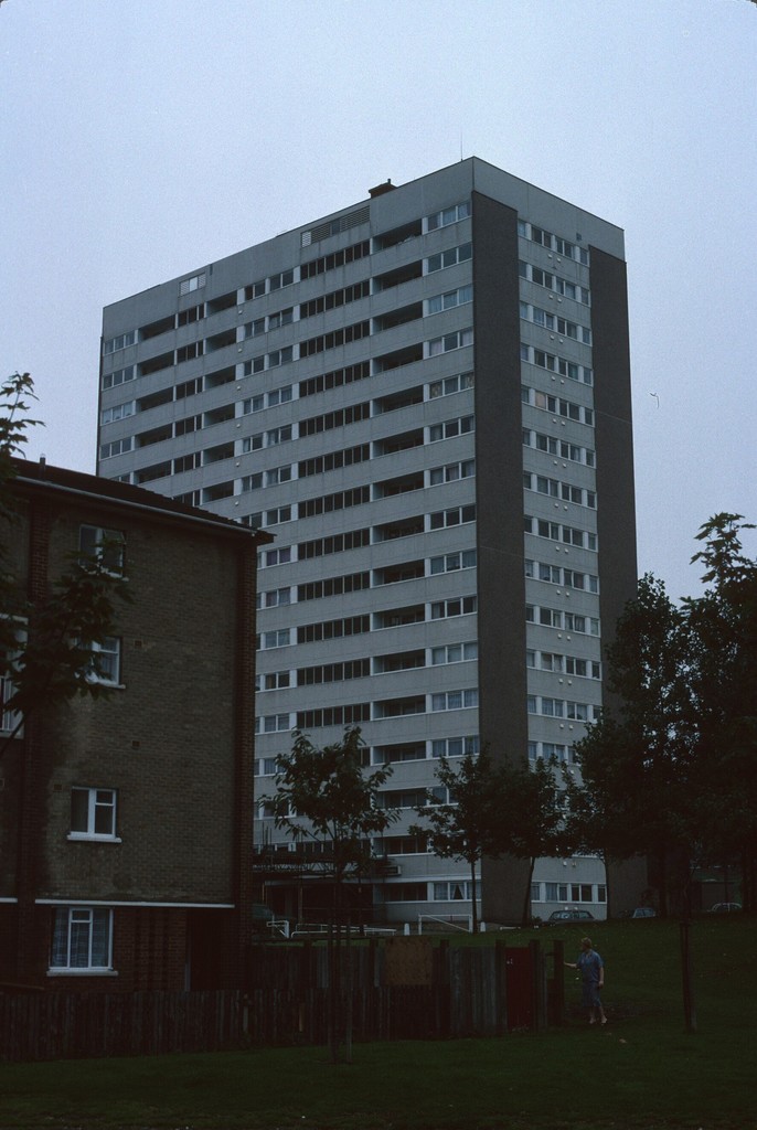 Birmingham. View of Osborne Tower from Queens Road