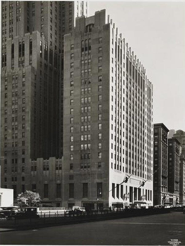East 49th Street and Park Avenue. Waldorf Astoria Hotel