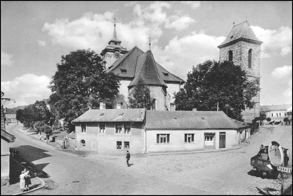 Český Brod, kostel a zvonice