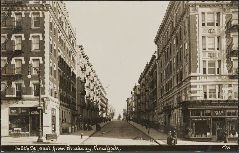 160th St., east from Broadway, New York.