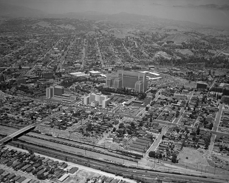 Los Angeles County General Hospital, looking northeast