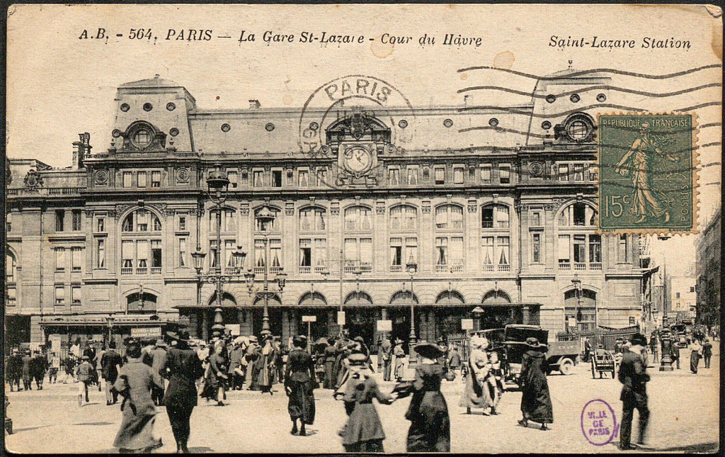 La Gare Saint-Lazare. Cour du Hâvre