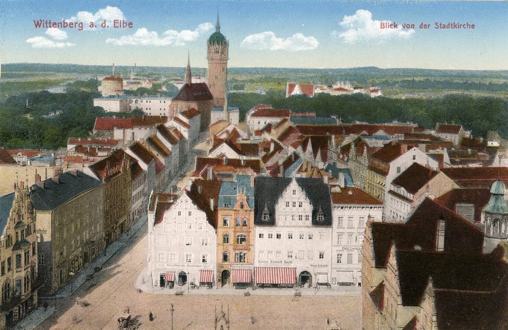 Wittenberg. Blick von der Stadtkirche