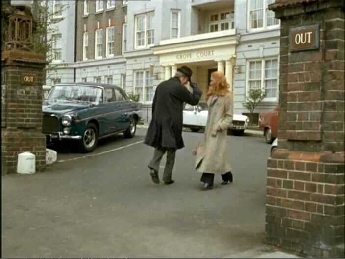 Near Grove Court appartment building. The scene from Persuaders TV serial