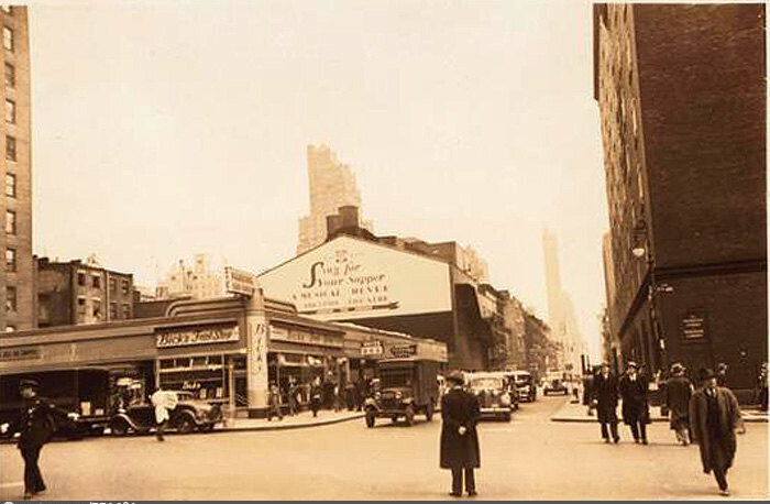 West 53rd Street, east from Seventh Avenue.