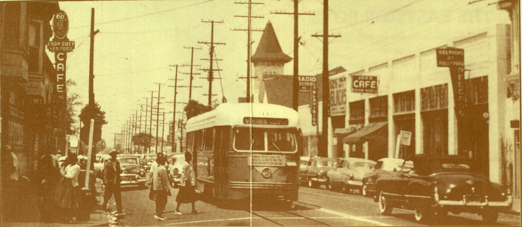 Streetcar at Vernon & Central Avenues