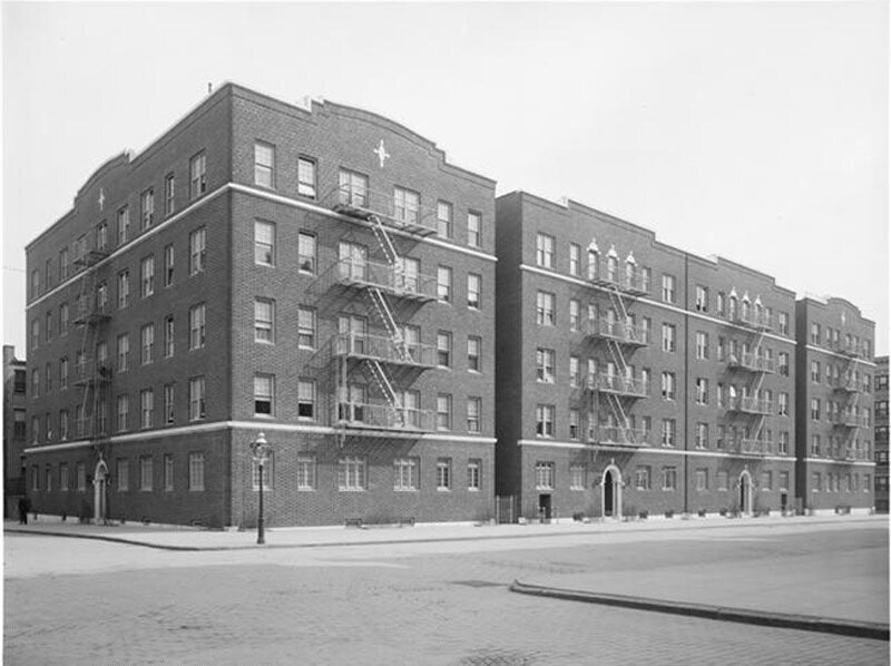 Audubon Avenue between West 185th and 186th Streets. Mordecai Apartment house