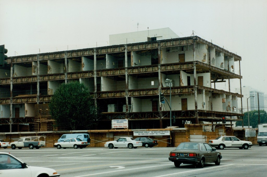 Building being rebuilt from 1994 Northridge Earthquake
