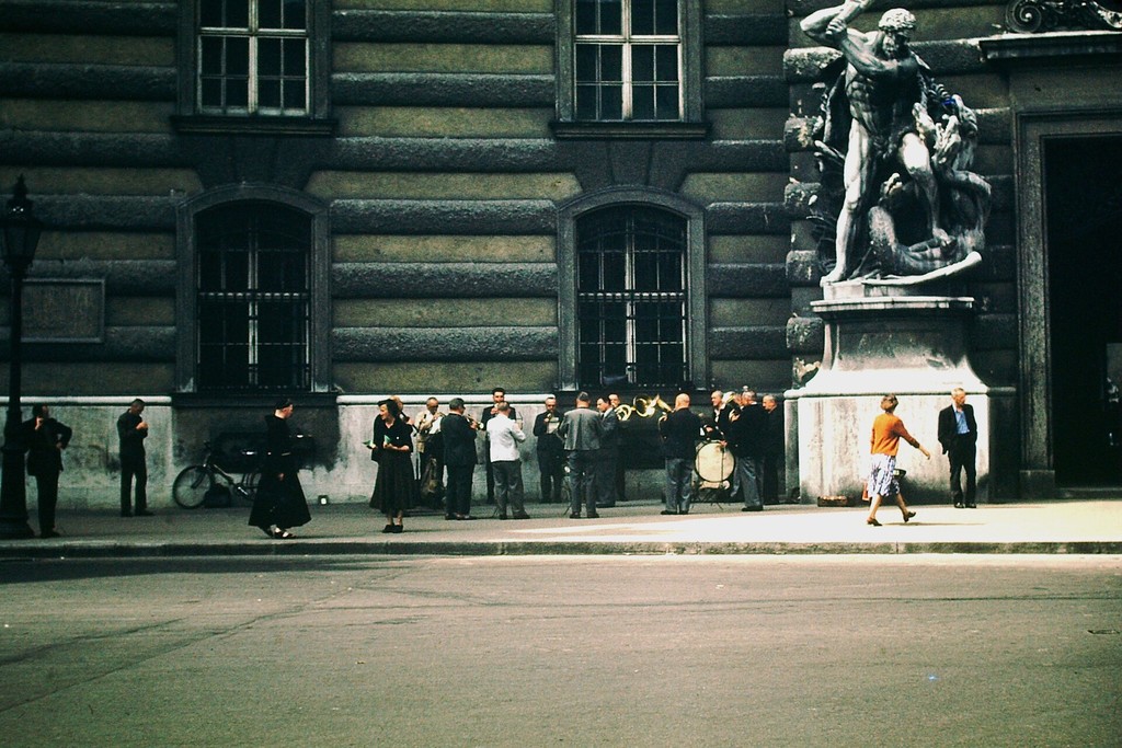 Straßenkonzert neben dem Hofburg